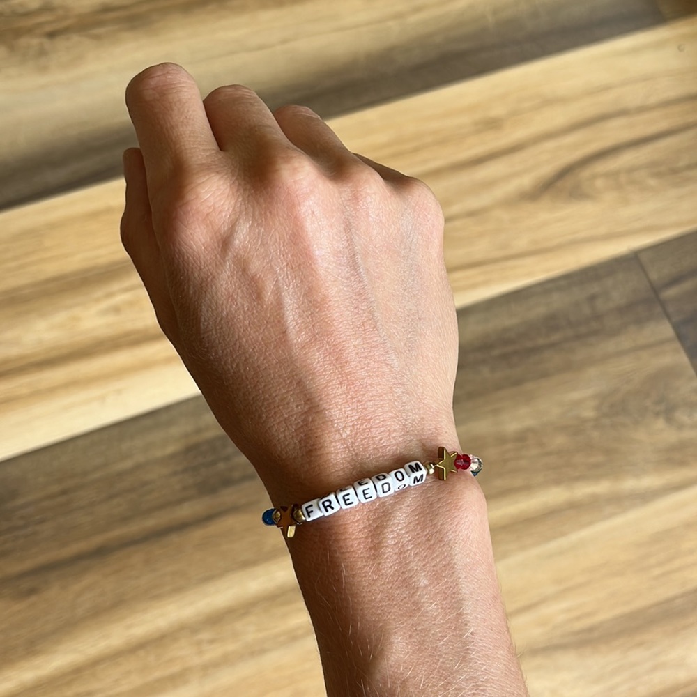 Beautiful Handmade Bracelet FREEDOM *wear solo or stack‎ with more!* - Picture 2 of 5